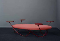 Contemporary upholstered bench / fabric...