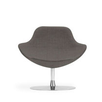 Contemporary visitor armchair / fabric /...