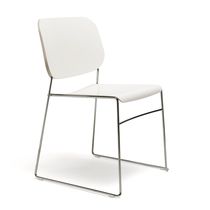 Contemporary visitor chair / stackable /...