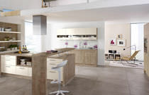 Contemporary kitchen / laminate / island...