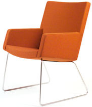 Contemporary armchair / polyurethane / sled...