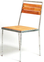 Contemporary garden chair / stackable /...