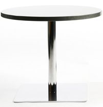 Contemporary table / metal / round / for...
