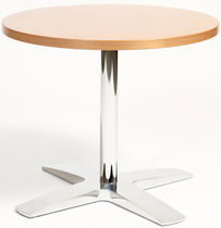 Contemporary table / wooden / round / for...