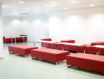 Contemporary upholstered bench / fabric...