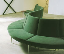 Modular upholstered bench / contemporary...