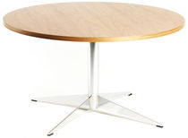 Contemporary table / wooden / round / for...