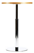 Contemporary high bar table / wooden / round