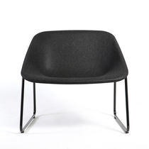 Contemporary dining chair / sled base /...