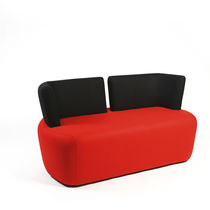 Contemporary upholstered bench / fabric...