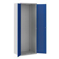 Tall filing cabinet / steel / with hinged...