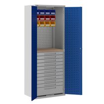 Tall filing cabinet / wooden / steel / with...