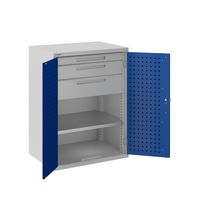 Low filing cabinet / wooden / steel / with...