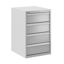 Low filing cabinet / steel / with drawers...