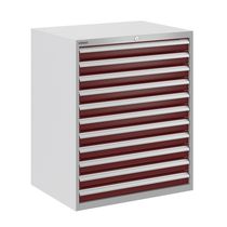 Tall filing cabinet / steel / with drawers...