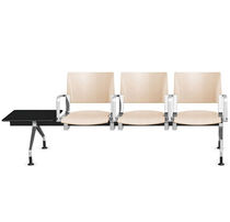 Wooden beam chair / 3-seater / indoor