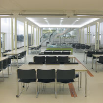Contemporary conference table / wood veneer...