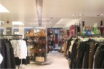 acoustic metal suspended ceiling (modular Hook-On tiles, concealed grid) SYSTEM 120 SAS International