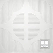 acoustic suspended ceiling tile in plaster REF. 2124 Prefaes