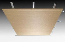 acoustic wooden suspended ceiling SCREENBALL&reg;: STAVES PREAM s.r.l