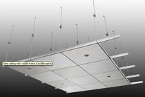 acoustic wooden suspended ceiling SCREENBALL&reg;: VISIBLE FRAME T24/SILHOUETTE PREAM s.r.l
