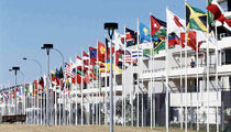 advertising flag NATIONAL EPS DOUBLET