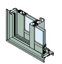 aluminium and glass sliding door GALAXIE&reg; 26 INSTALLUX
