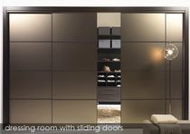 aluminium and glass sliding door for walk-in wardrobe DTR ALBA RUBIO