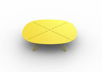 aluminium contemporary coffee table LOO Mati&egrave;re Grise