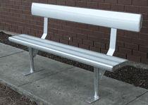 aluminium contemporary public bench 88347/ AL / I or B Draffin