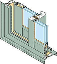 aluminium double glazed sliding window with a thermal break GALAXIE &reg; 26 TH INSTALLUX