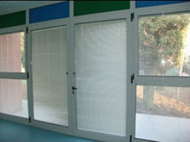 aluminium double swing door  S.T. VETRERIA SOMBRA DO SOL TM