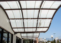 aluminium entrance canopy (polycarbonate cover)  rodeca