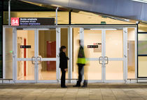 aluminium entrance door for commercial buildings MILLENNIUM PLUS R.P.T Cortizo