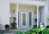 aluminium entrance door with sidelight  MODERN ART HAAS HOCO ITALIA