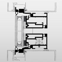 aluminium fixed window PHANTOM VENT 5000 SERIES Alumicor Limited