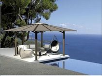 aluminium gazebo (resin wicker covering) FARE 4 x 4 FARE OUTDOOR