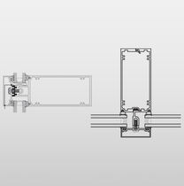 aluminium profile for mullion and transom curtain wall VERSAWALL SM 2500 Alumicor Limited