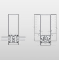 aluminium profile for mullion and transom curtain wall THERMAWALL 2600 Alumicor Limited