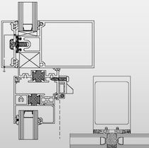 aluminium profile for structural curtain wall VERSAWALL 2500 Alumicor Limited