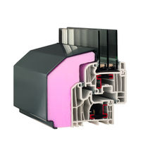 Aluminium-PVC triple glazed casement window  HAAS HOCO ITALIA