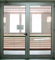 aluminium swing door with a thermal break UNNO THERMIC ALUMAFEL