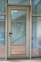 aluminium swing door with a thermal break UNNO THERMIC PORTE LOURDE ALUMAFEL