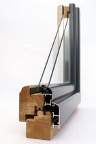aluminium-wood double glazed casement window MIXTHERM Menuiserie David