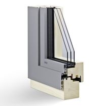 aluminium-wood triple glazed casement window SLIM3 Haring Engineering Ltd 
