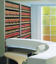 archive shelving with metal shelfs 4-POST & CASE-TYPE Bradford Systems