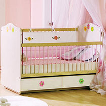 baby bed with drawers (girls) BABY FLOWER Cilek AS