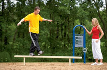 balance beam for fitness trail  BYO Playground, Inc.