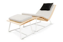bamboo contemporary armchair with footstool BEE TurriniBY