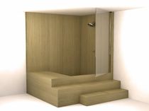 rectangular bath-tub shower combination DANAO Unique Wood Design